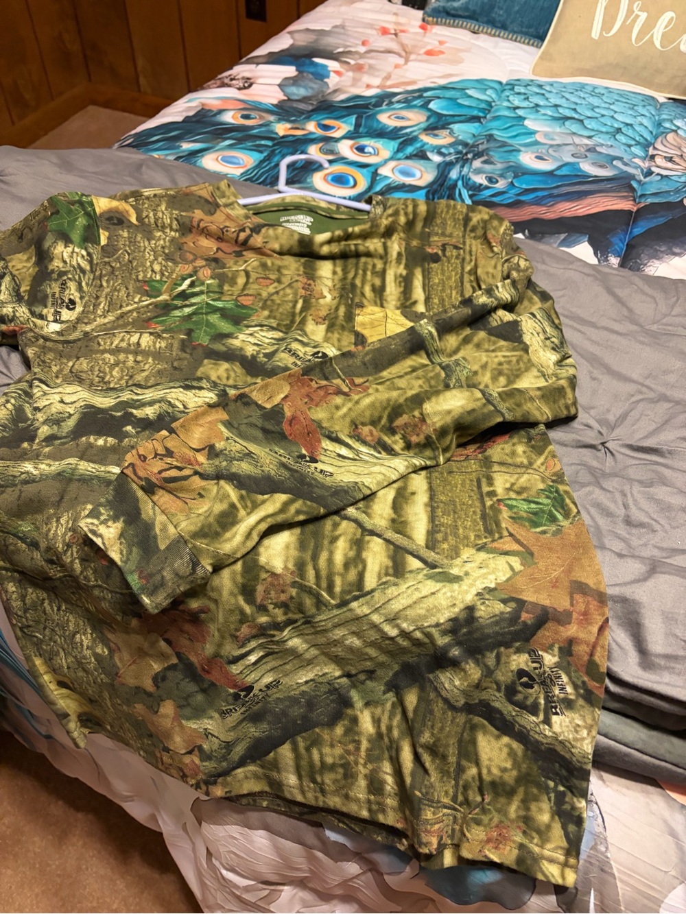 Boy’s  Camouflage Shirt-Olive Green Camo